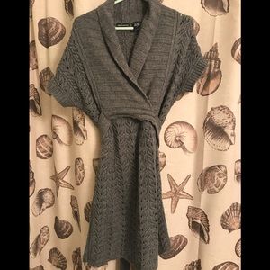 Tie back sweater dress